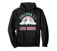 Vintage Rainbow Unicorn & I - Close Buddies Spirit Animal Sudadera con Capucha
