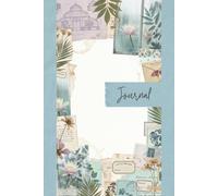 Vintage Rainy Greenhouse Junk Journal Pages - 6x9 Decorative Paper - 100 Botanical Writing Sheets with Raindrops, Water Lilies, Ferns, Seed Envelopes, and Conservatory Cottagecore Collage