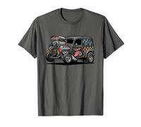 Vintage Rat Rod Hotrod Car Rusty Muscle Street Rod Diseño Camiseta