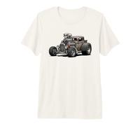 Vintage Rat Rod Hotrod Car Rusty Muscle Street Rod Diseño Camiseta Premium