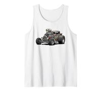 Vintage Rat Rod Hotrod Car Rusty Muscle Street Rod Diseño Camiseta sin Mangas
