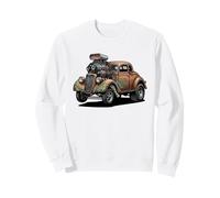 Vintage Rat Rod Hotrod Car Rusty Muscle Street Rod Diseño Sudadera
