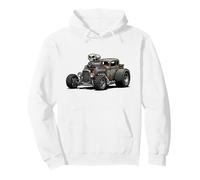 Vintage Rat Rod Hotrod Car Rusty Muscle Street Rod Diseño Sudadera con Capucha