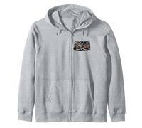 Vintage Rat Rod Hotrod Car Rusty Muscle Street Rod Diseño Sudadera con Capucha