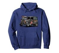 Vintage Rat Rod Hotrod Car Rusty Muscle Street Rod Diseño Sudadera con Capucha