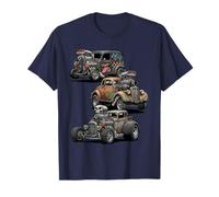 Vintage Rat Rod Hotrod Cars Rusty Muscle Street Rods Diseño Camiseta