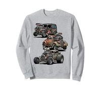 Vintage Rat Rod Hotrod Cars Rusty Muscle Street Rods Diseño Sudadera