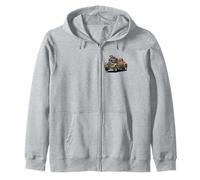 Vintage Rat Rod Hotrod Cars Rusty Muscle Street Rods Diseño Sudadera con Capucha