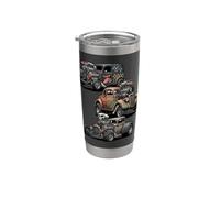 Vintage Rat Rod Hotrod Cars Rusty Muscle Street Rods Diseño Vaso térmico de acero inoxidable de doble pared