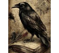 Vintage Raven Sketchbook: Gothic Crow Drawing Journal and Art Book (8x10 Sketch Book, 201 Pages)