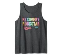 Vintage Recovery Rockstar Sobrio Libre de Drogas AA Sobriedad Enfermera Camiseta sin Mangas