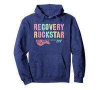Vintage Recovery Rockstar Sobrio Libre de Drogas AA Sobriedad Enfermera Sudadera con Capucha