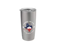 Vintage Recuerda El Álamo 1836 San Antonio Texas Mapa Vaso térmico de acero inoxidable de doble pared