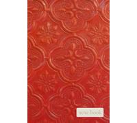 Vintage Red Embossed Glass Pattern Notebook: Classic Retro Floral Texture Journal for Elegant Writing and Creative Notes