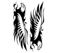 Vintage Reflective Waterproof Self-Adhesive Patch For Vehicles Bike Scooter Dirt Laptop Truck Decoration | Motorcycle Stickers And Decals | Car Stickers Eagle Design,