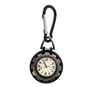 Vintage Reloj de bolsillo, cuarzo Relojes de bolsi Reloj de bolsillo for escalada, reloj con manecillas luminosas for hombre, mochila con mosquetón resistente al agua for reloj for trabajo, estudio, e
