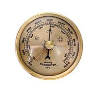 Vintage Ressure Gauges Weather Stations Instrument with Hygrometer Thermometers for Indoor and Outdoor Use Metal Frame Vintage Barometer with Metal Frame