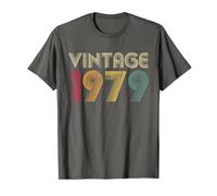 Vintage Retro 1979 43rd Birthday 43 Years Old Gag Funny Gift Camiseta