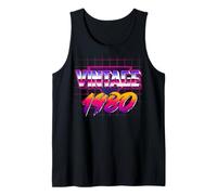 Vintage Retro 80s 1980 46 Years Old 46th Birthday Camiseta sin Mangas