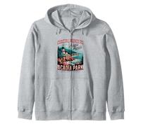 Vintage Retro Acantilados Costeros Parque Nacional Acadia Sudadera con Capucha