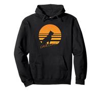 Vintage Retro Cane Corso Silhouette Sun Dog Lover Sudadera con Capucha