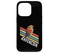 Vintage Retro Color Stripes Ravencoin Logo RVN Carcasa para iPhone 13 Pro