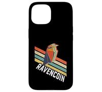 Vintage Retro Color Stripes Ravencoin Logo RVN Carcasa para iPhone 15