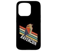 Vintage Retro Color Stripes Ravencoin Logo RVN Carcasa para iPhone 15 Pro