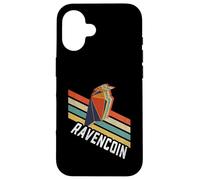 Vintage Retro Color Stripes Ravencoin Logo RVN Carcasa para iPhone 16