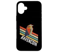 Vintage Retro Color Stripes Ravencoin Logo RVN Carcasa para iPhone 16 Plus