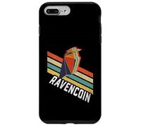 Vintage Retro Color Stripes Ravencoin Logo RVN Carcasa para iPhone 7 Plus/8 Plus