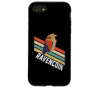 Vintage Retro Color Stripes Ravencoin Logo RVN Carcasa para iPhone SE (2020) / 7/8