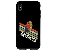 Vintage Retro Color Stripes Ravencoin Logo RVN Carcasa para iPhone XS MAX