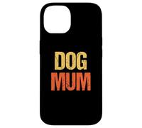 Vintage Retro Colores Texto Perro Mamá Carcasa para iPhone 14