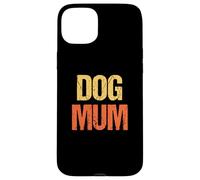 Vintage Retro Colores Texto Perro Mamá Carcasa para iPhone 15 Plus
