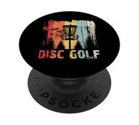 Vintage Retro Disc Golf Frisbee Frolf Flying Disc Sport PopSockets PopGrip Adhesivo