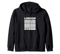 Vintage Retro London Skyline Tees, I Love London, London Sudadera con Capucha