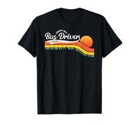 Vintage Retro School Bus Driver World'S Best Bus Driver Ever Camiseta