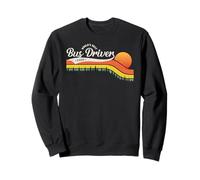 Vintage Retro School Bus Driver World'S Best Bus Driver Ever Sudadera