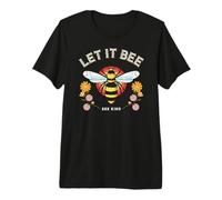 Vintage Retro Style Honeybee Flowers Love Let it Bee Kind Camiseta Premium