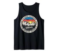 Vintage Retro Style Outdoors Stay Wild and Free Mountain Camiseta sin Mangas
