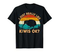 Vintage Retro Style Pine Tree New Zealand Bird Lovers Kiwi Camiseta