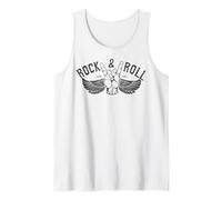 Vintage Retro Style Playing Music Guitar Forever Rock N Roll Camiseta sin Mangas