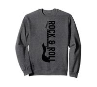 Vintage Retro Style Playing Music Guitar Forever Rock N Roll Sudadera
