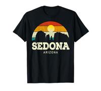 Vintage Retro Style Skyline Desert Landscape Sedona Arizona Camiseta
