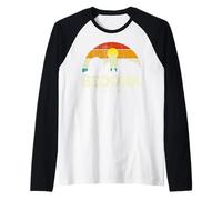 Vintage Retro Style Skyline Desert Landscape Sedona Arizona Camiseta Manga Raglan