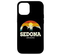 Vintage Retro Style Skyline Desert Landscape Sedona Arizona Carcasa para iPhone 12/12 Pro