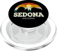 Vintage Retro Style Skyline Desert Landscape Sedona Arizona PopSockets PopGrip para MagSafe