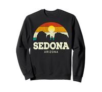 Vintage Retro Style Skyline Desert Landscape Sedona Arizona Sudadera