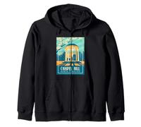 Vintage Retro Viejo Pozo En Chapel Hill Carolina del Norte Sudadera con Capucha